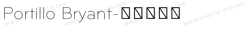 Portillo Bryant字体转换